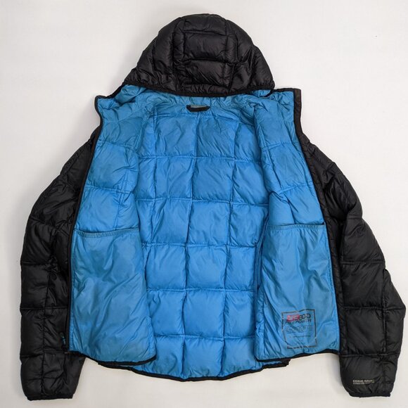 Eddie Bauer premium goose down puffer black jacket coat, women's medium - Picture 7 of 11